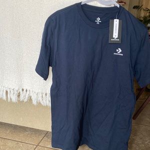 Converse New in package US Large Dark Blue Navy T-shirt Nice!